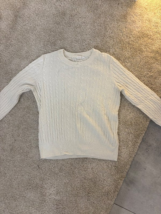 Hvít crew neck GAP peysa