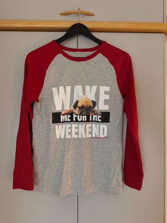 Bolur langerma rauður/grár