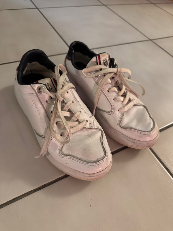 Skór hvítir TommyHilfiger