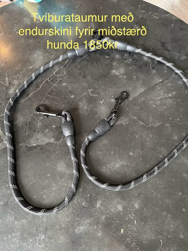 Tvíburataumur m.endurskini