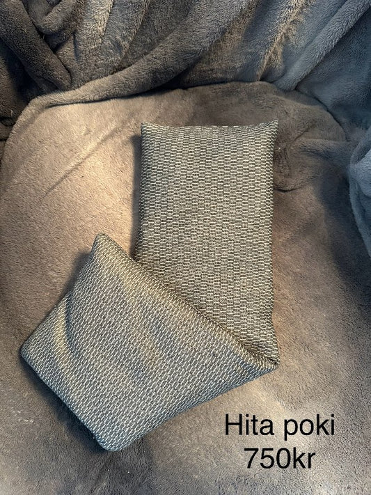 Grár hitapoki hitað í örbylgju