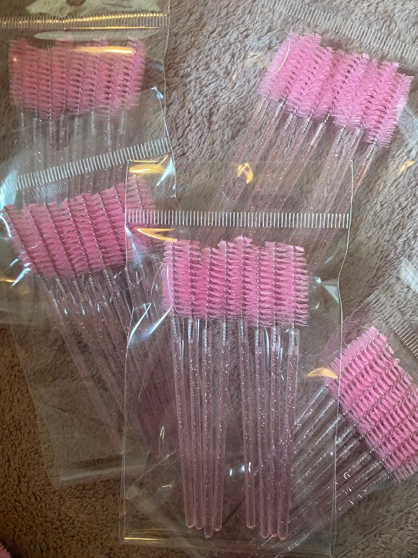 Eyelashes and eyebrows brush