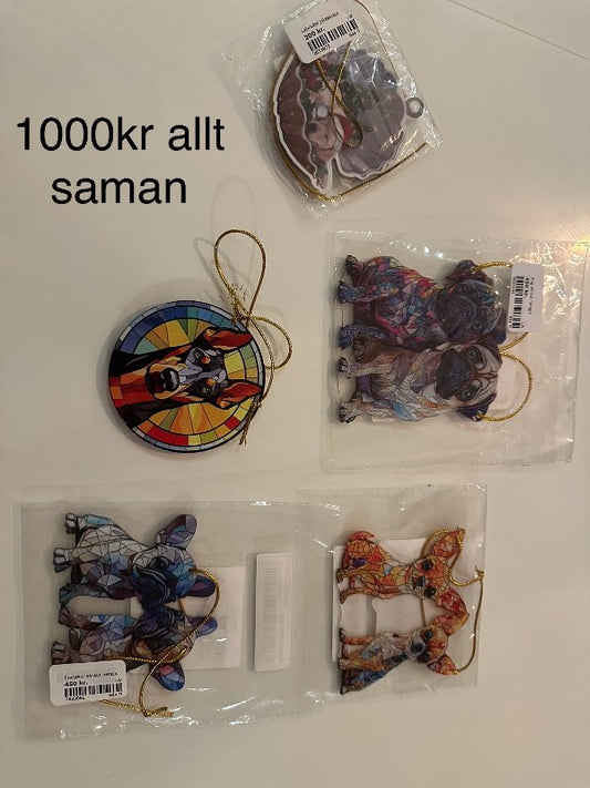 4 hundamyndir hengja