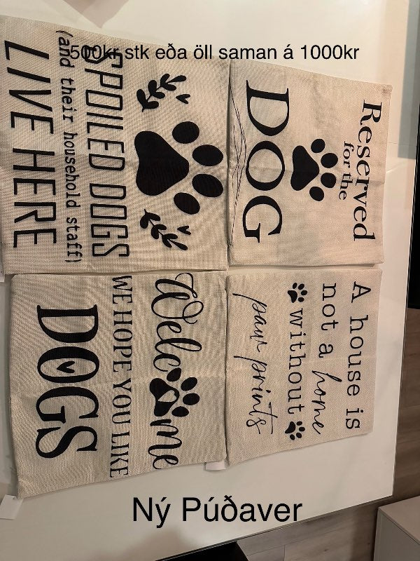 4 ný púðaver hunda