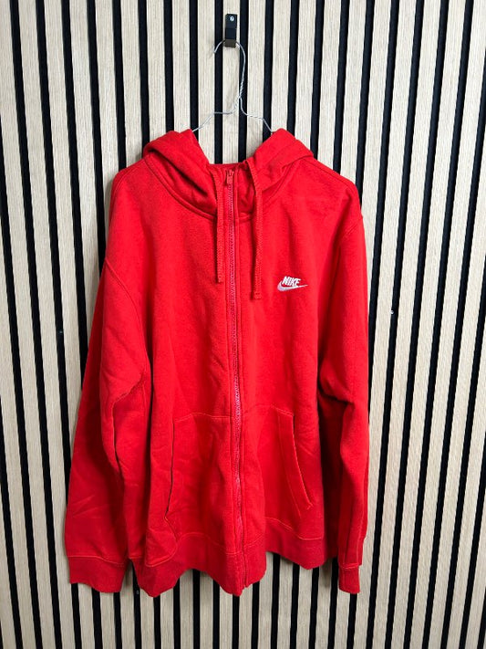 Rauð Nike rennd peysa
