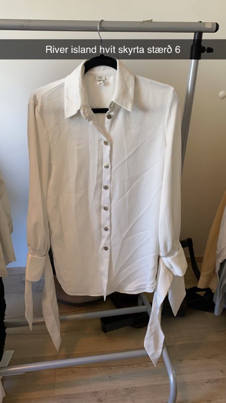 River Island hvít skyrta