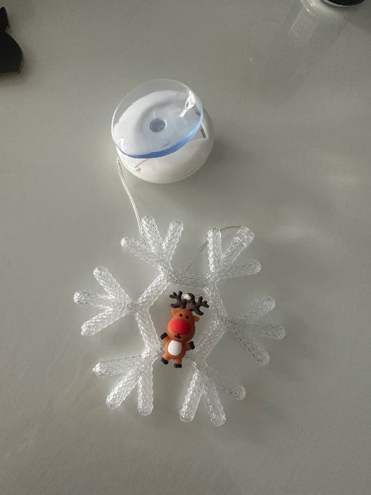 Frost ljós með hreindýri