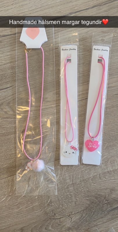 Handmade hálsmen margar teg..