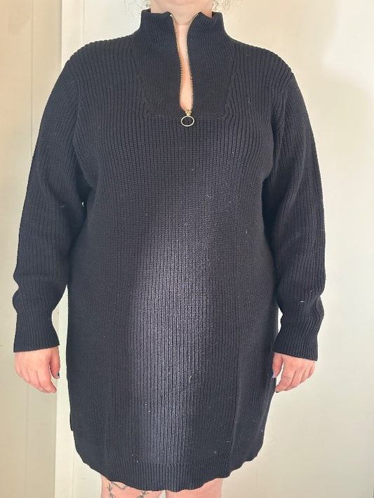 Dökkblár peysukjóll