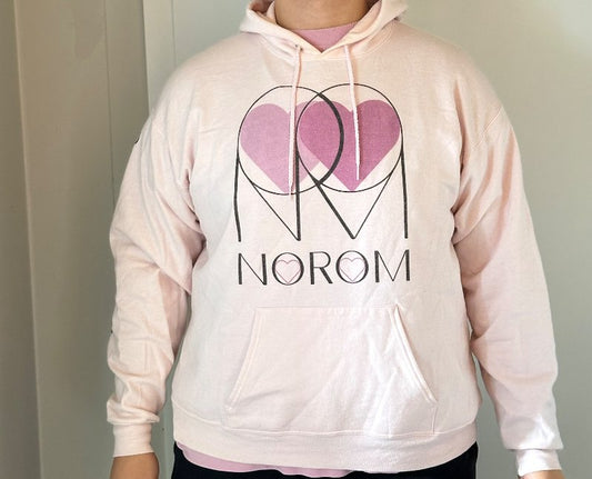 Bleik NOROM hettupeysa