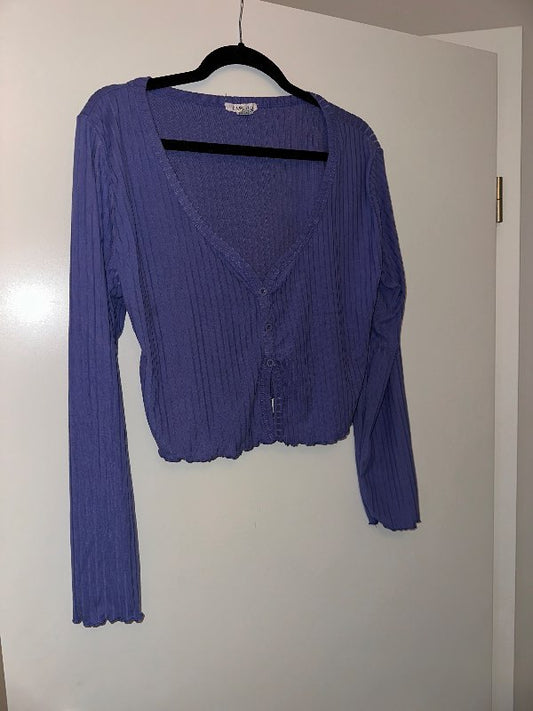 Fjólublá langema blússa