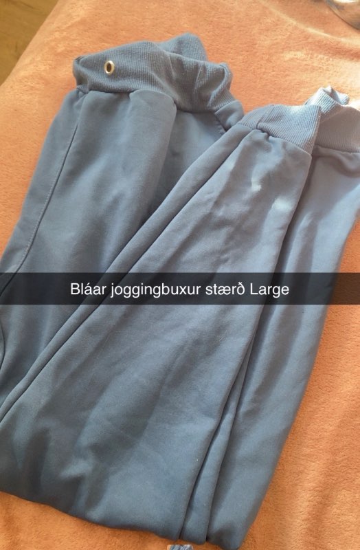 Bláar joggingbuxur