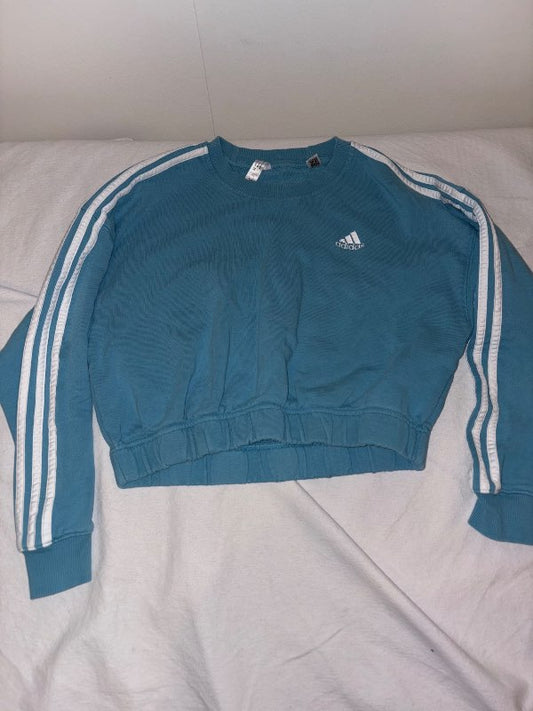 Adidas blá peysa stutt