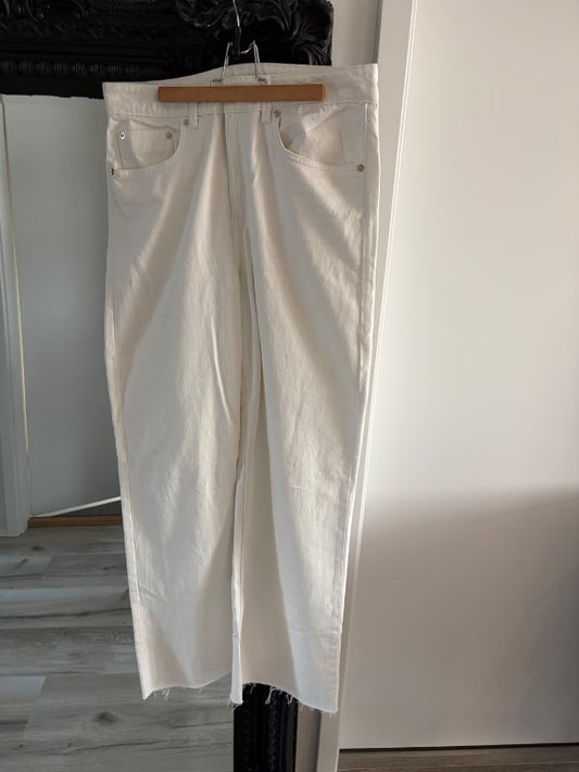 H&M gallabuxur hvítar