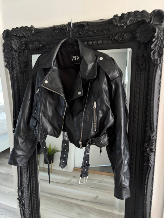 Zara leðurjakki