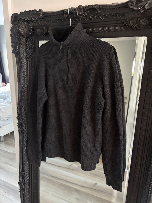 Half zip prjónapeysa