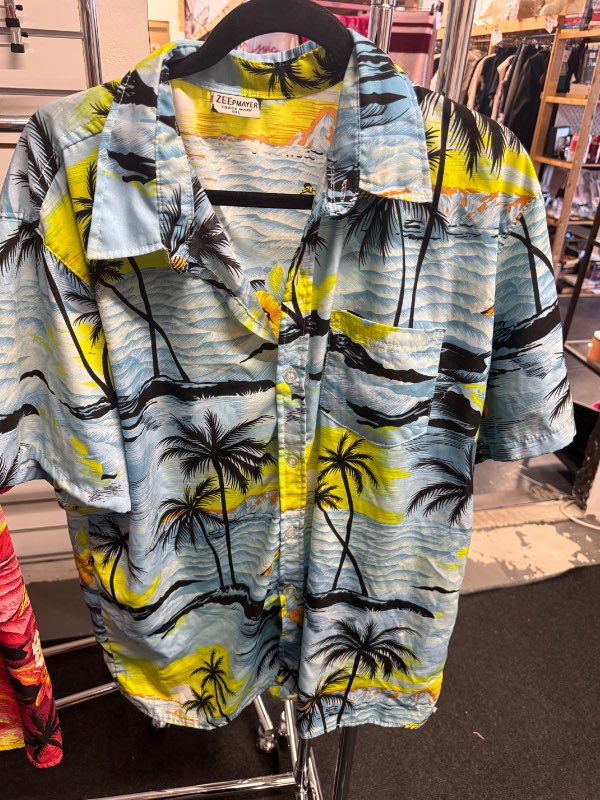 ZEEPMAYER blá Hawaiian skyrta