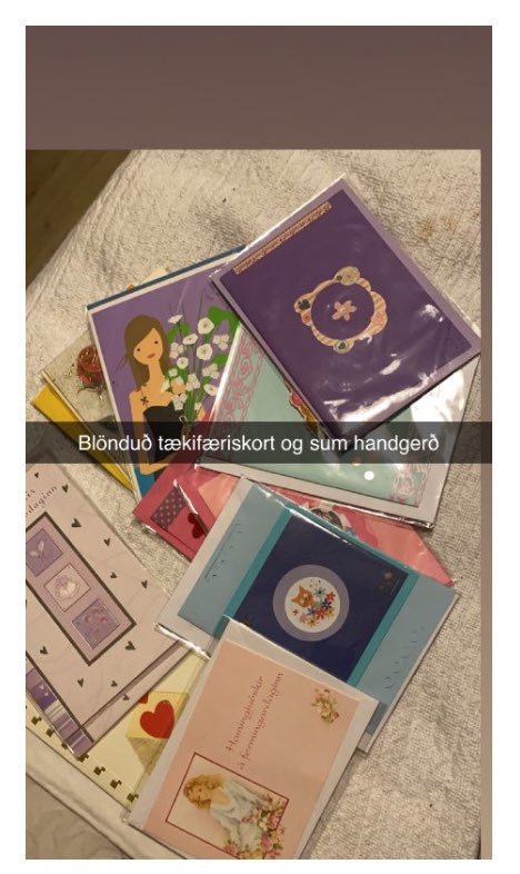 Tækifæris kort blönduð