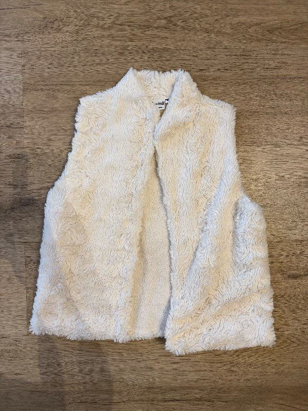 iglo+indi hvítt loð vesti