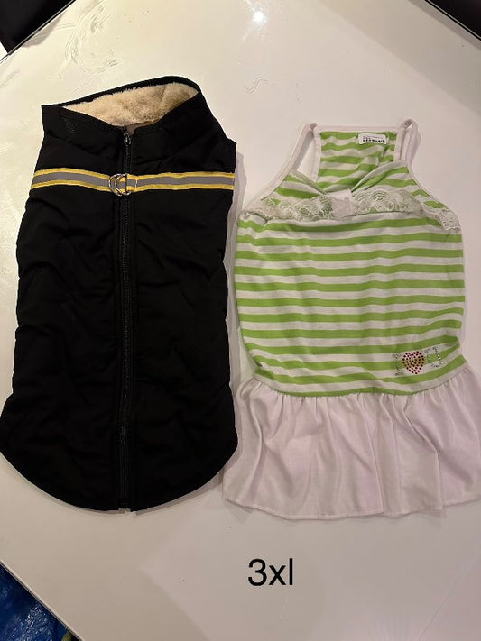 Fóðrað úlpu vesti m.endurskini 3XL