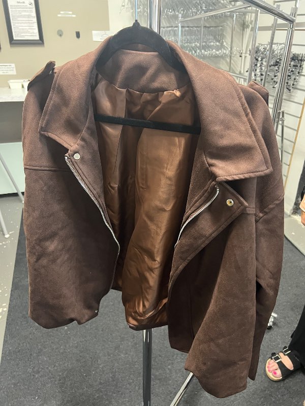 Bomber jakki brúnn