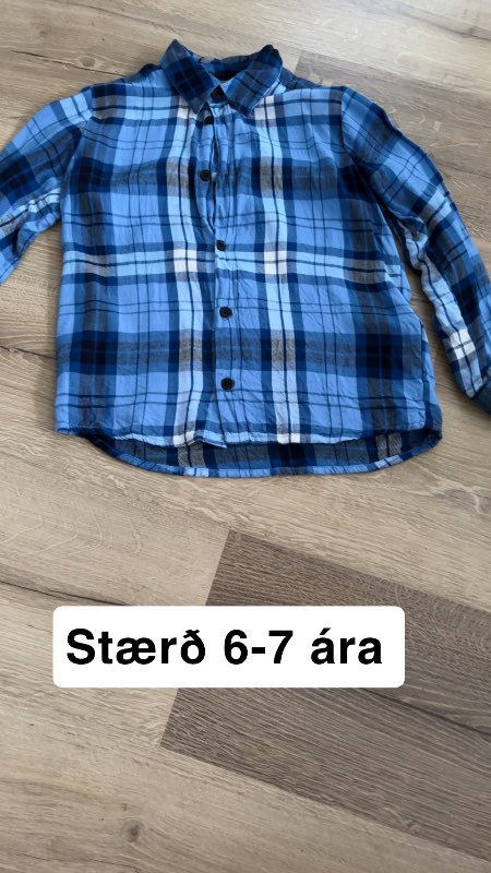 Skyrta blá kids up