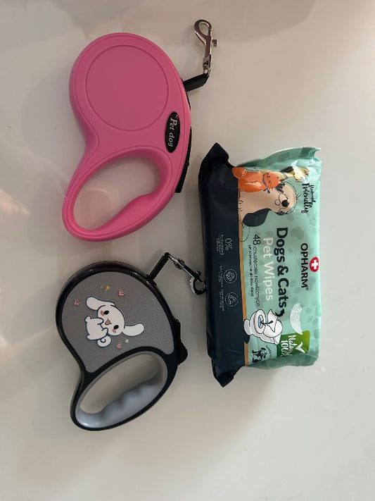 Grár flexi með kanínu mynd