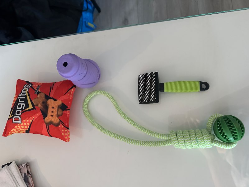 Grænt leikfang í kaðli bolti nag