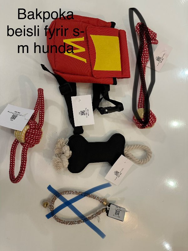 Nýtt bakpoka beisli rautt hunda