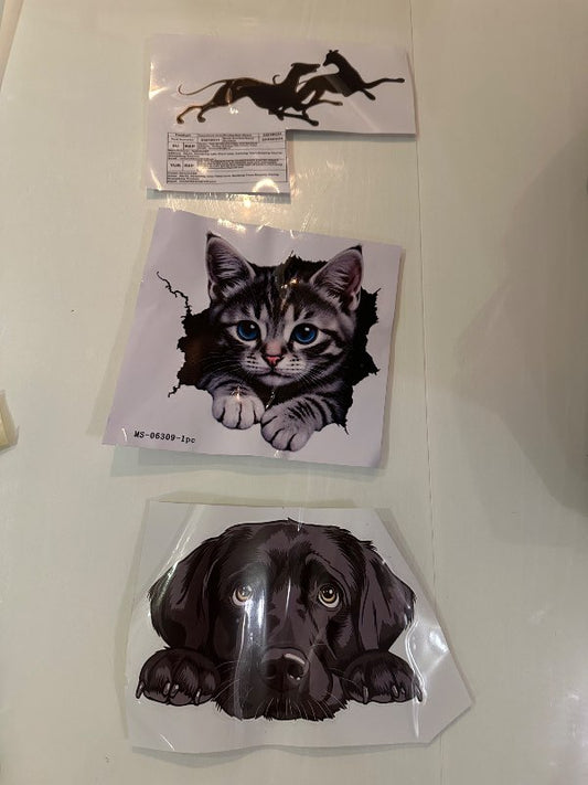 Svartur labrador límmiði á bíl vatsheldur