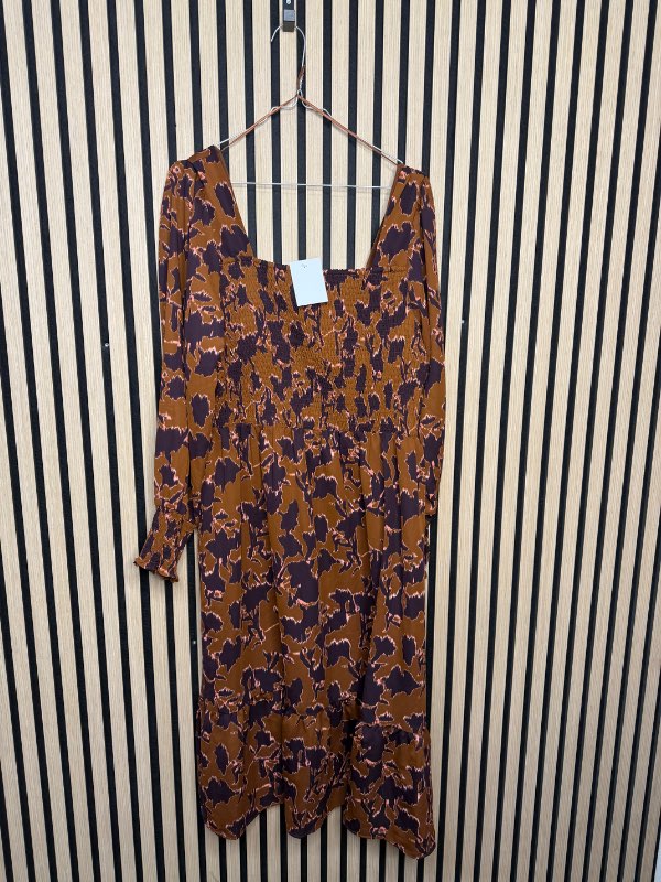 Kjóll - appelsínu/Brúnn