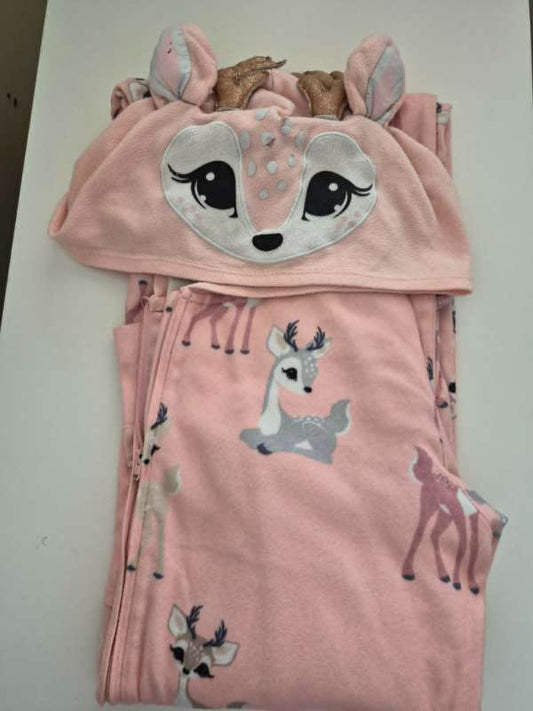 Kósýgalli bleikur bambi m.hettu