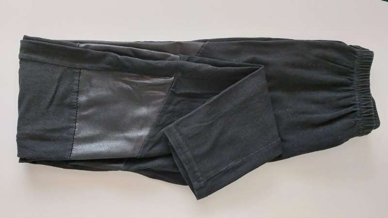 Leggings svartar m.glans