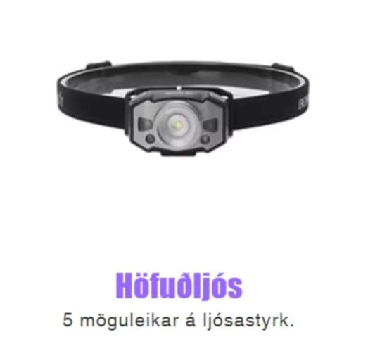 Höfuðljós 300LM