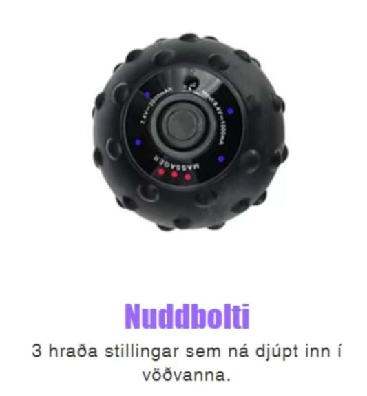 Rafmagns/hita nuddbolti
