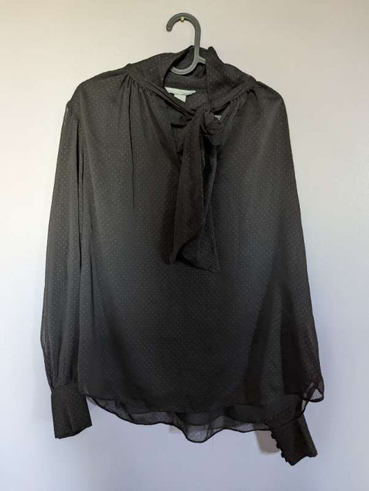 Svört skyrta gegnsæ H&M