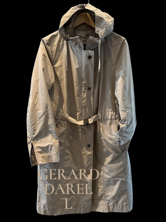 GERARD DAREL ljós regnjakki L