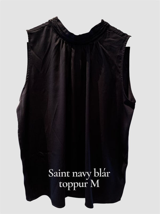 Saint Tropez navy blár toppur