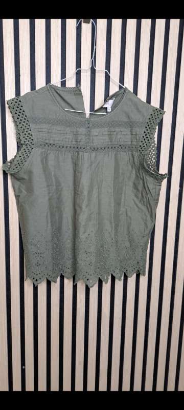 $ Blússa ermalaus mosagræn