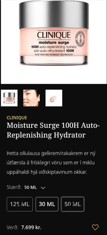 Clinique 100h moisture