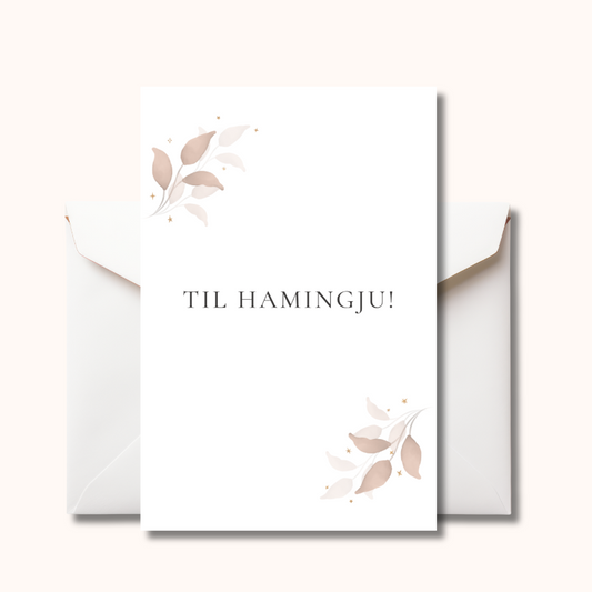 Kort - Til hamingju!