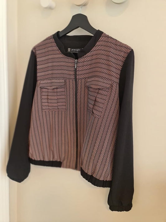 Bomber sv/rauður