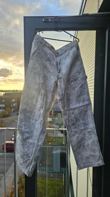 Zara hvítgráar buxur