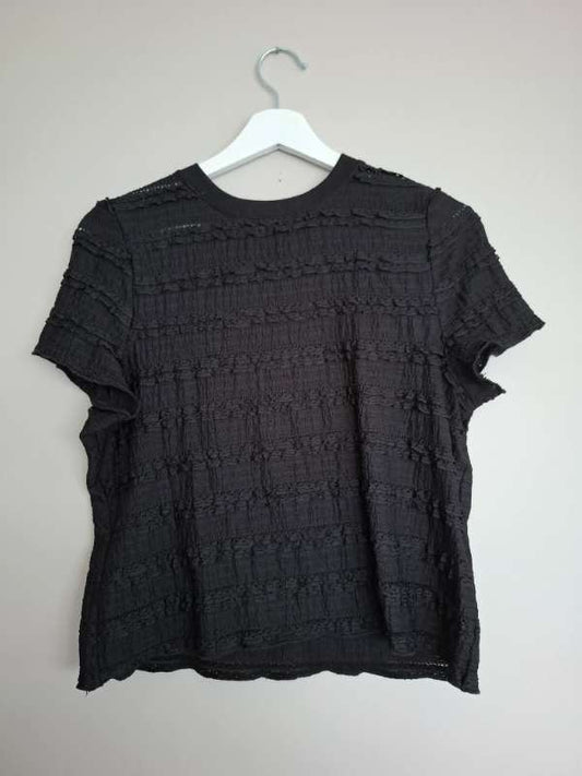 Bolur svart/blúnda Medium