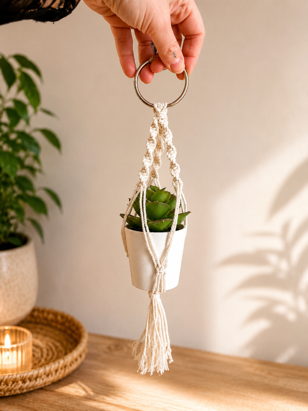 Macrame+planta