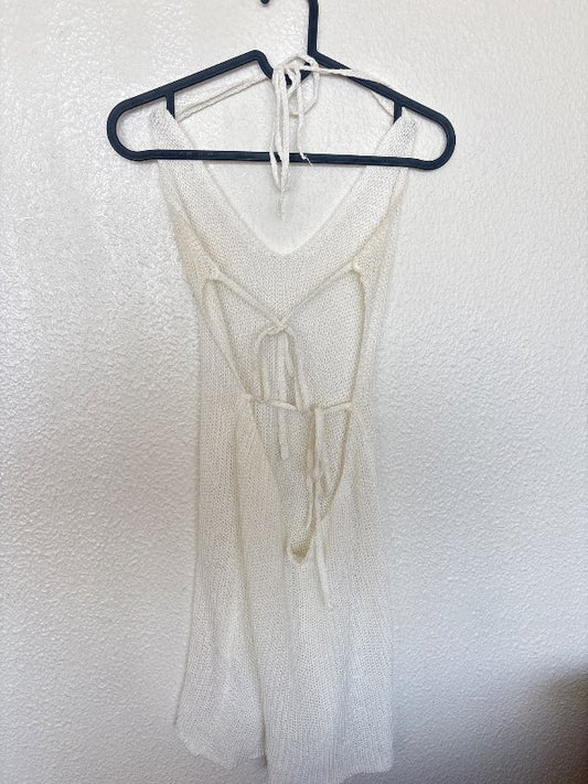 Opið bak beach cover-up - E
