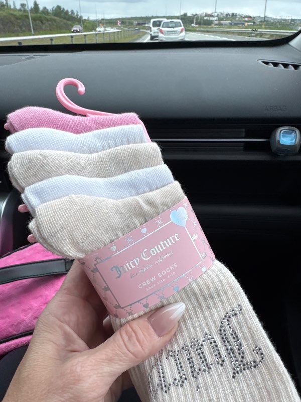 Juicy Couture 5 stk sokkar