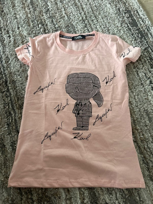 Karl pink T-shirt