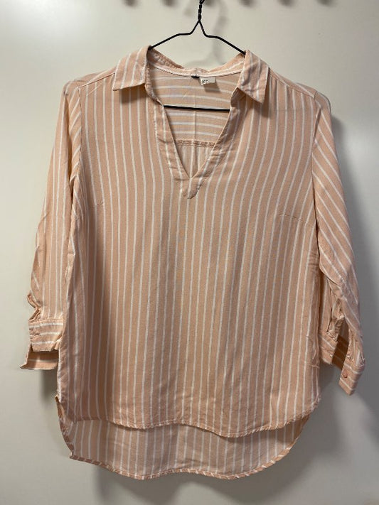 Röndótt bleik Hm skyrta