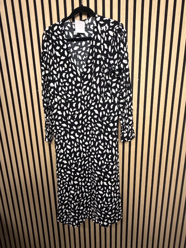 VILA Black and white long dress